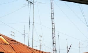 how to improve radio reception in a metal building