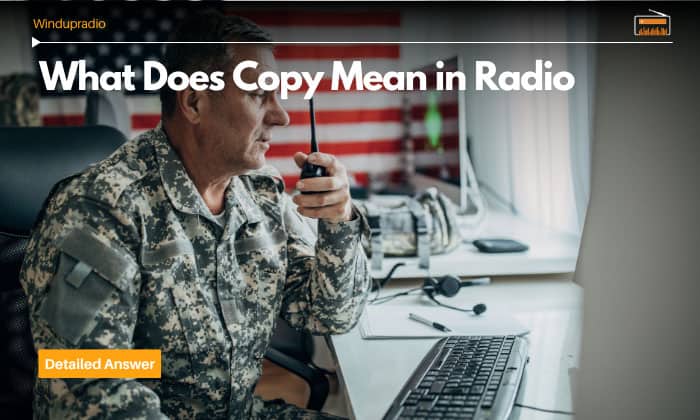 what does copy mean in radio